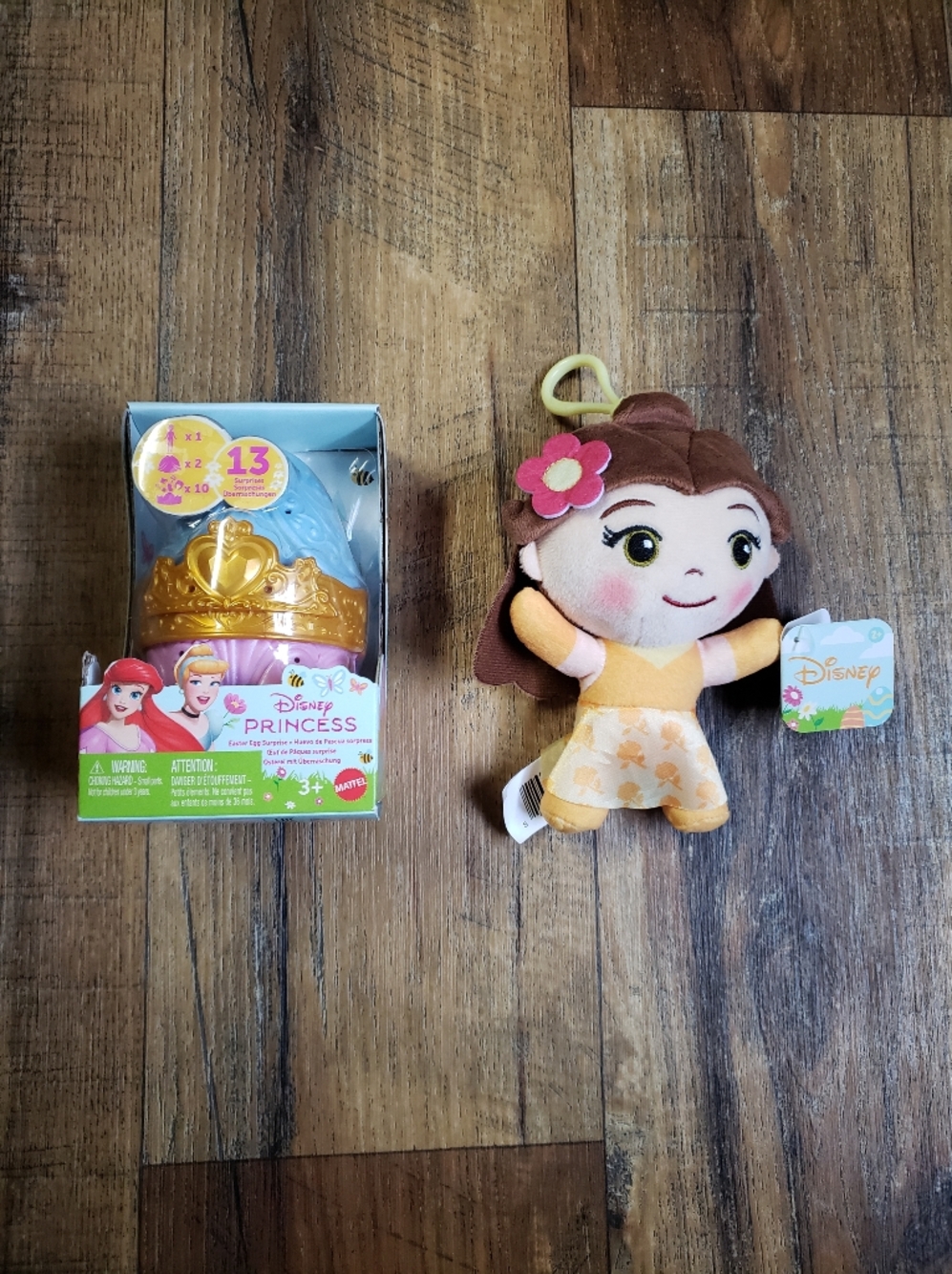 Disney Princess Mystery Surprise Egg w/ Belle Backpack Keychain Plush